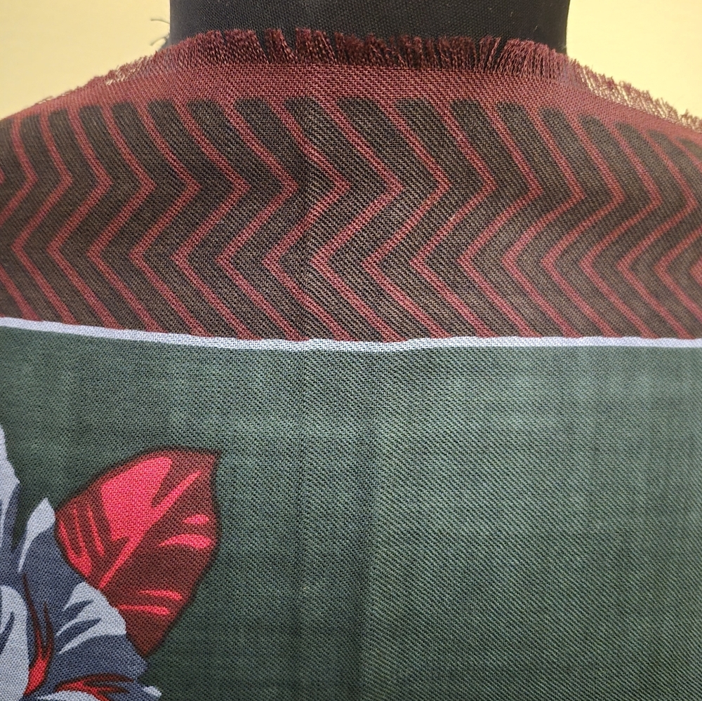 Christain Dior Colorful Patterned 37"x37" Scarf - Picture 4 of 8